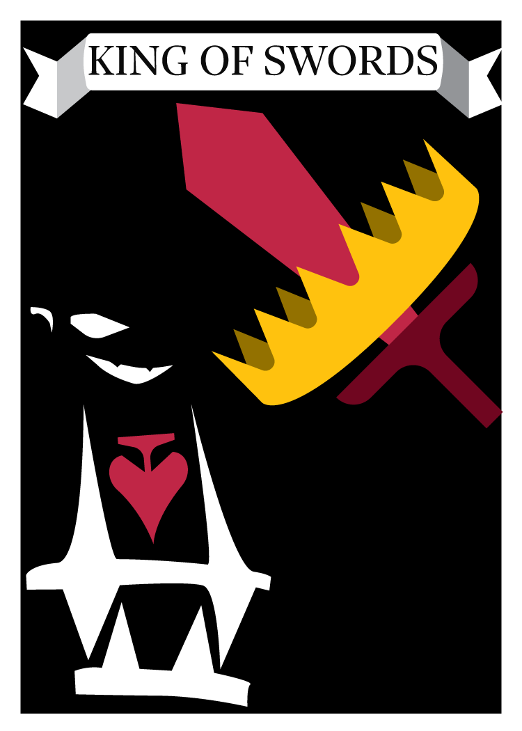 Playing Card Render Sword King